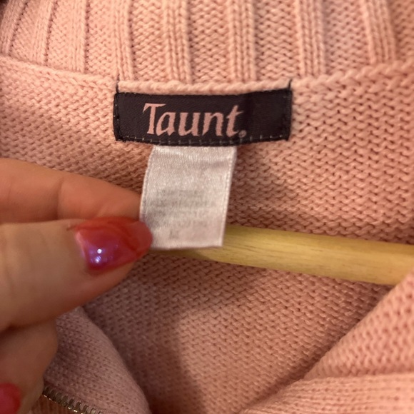 Taunt Quarter Zip Knit Vintage Sweater M - Picture 4 of 8